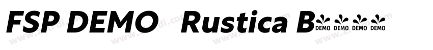 FSP DEMO   Rustica B字体转换